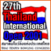 27th Thailand Open logo