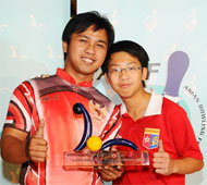 Champion with runnerup