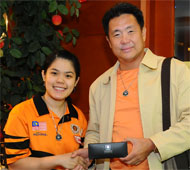 Esther Cheah with Sam Ho