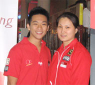 Lee Yu-Wen and Evelyn Chan