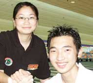 Sharon Limansantosa and Aaron Kong